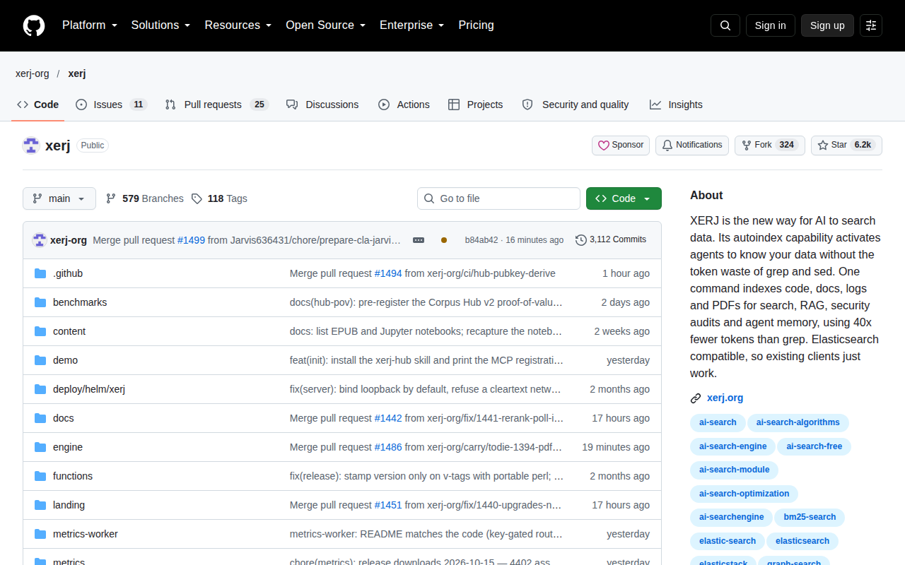 xerj screenshot